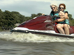 Etta and Ashley on jetski