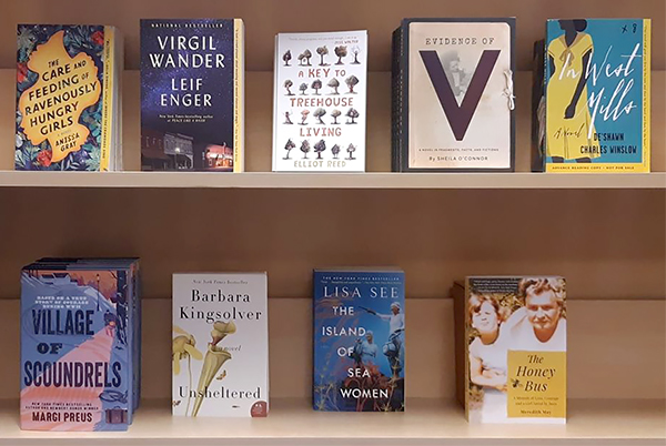 Books on shelf