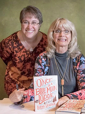 Jen with Lorna Landvik