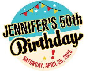 Jennifer's 50th Birthday logo
