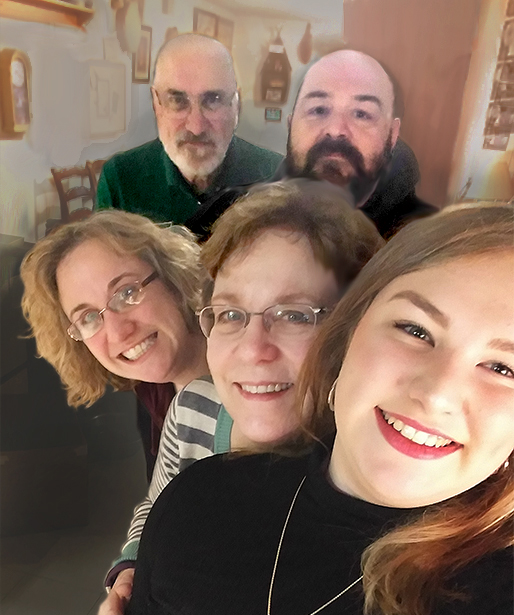 family portrait with smiles