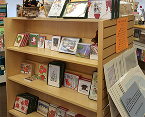 Holiday book display