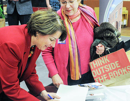 Amy Klobuchar with Sally