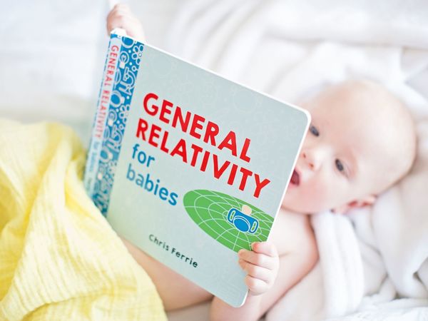 baby with book