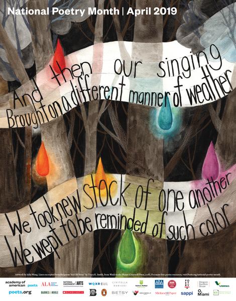 National Poetry Month poster, April 2019