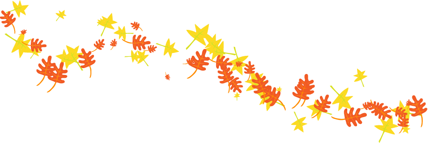 falling autumn leaves