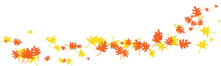 falling autumn leaves