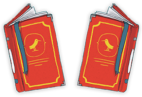 Catalog art of two books