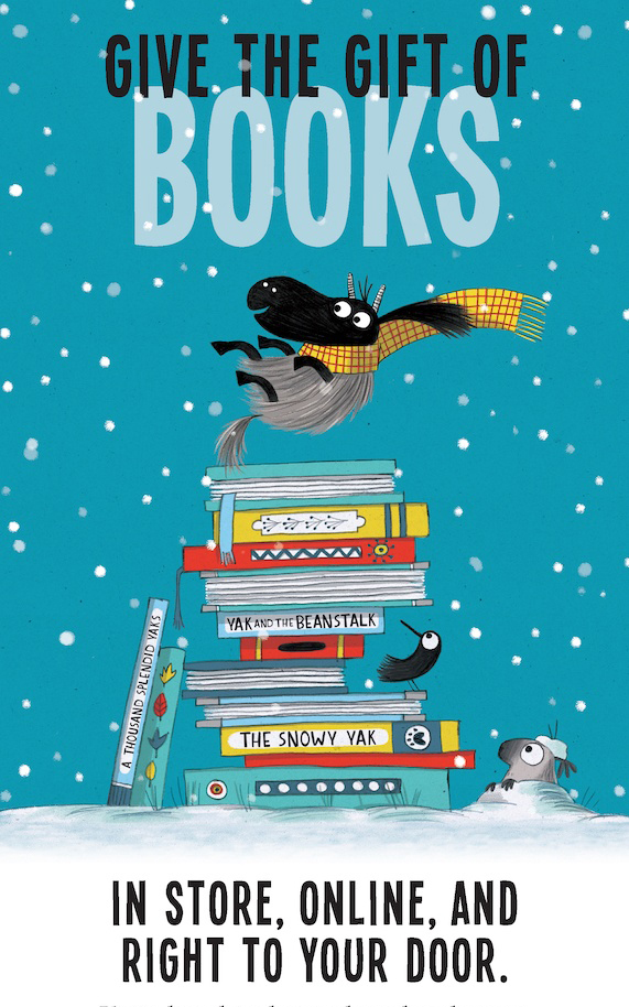 Catalog cover: Give the Gift of Books in staor, online, and right to your door