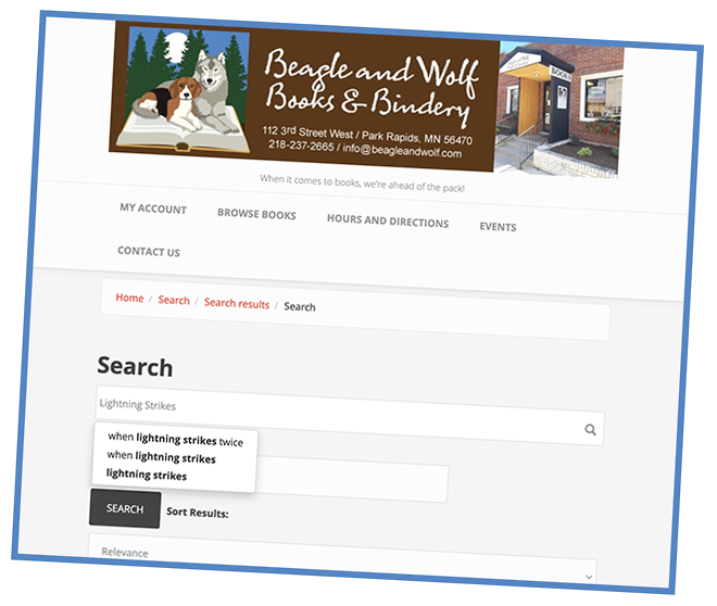 Home page of new website