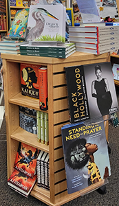 Display of books from the holiday catalog