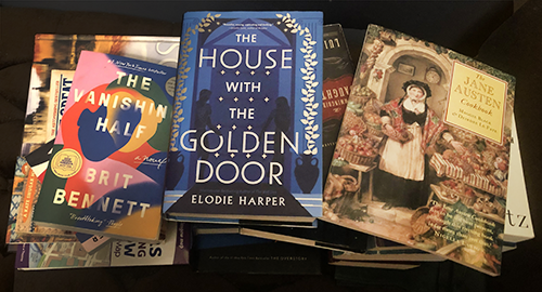 stacks of books