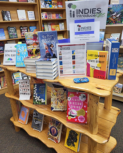 display of books