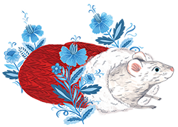 Mouse in mitten