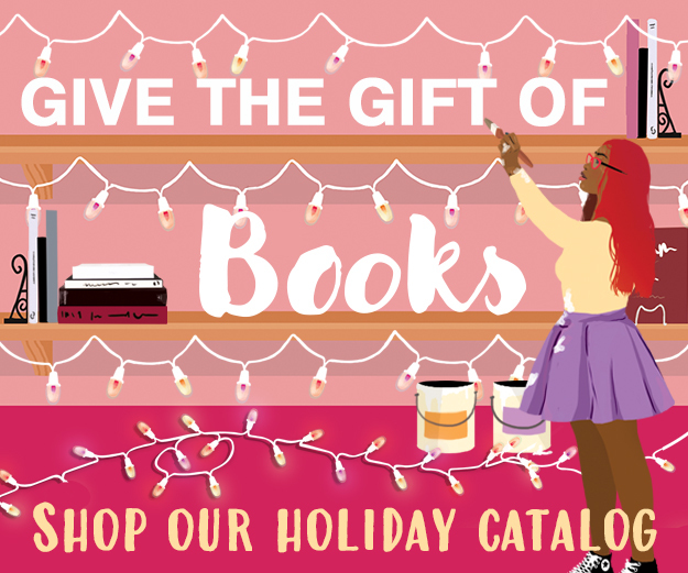 GIve the gift of books artwork from the holiday catalog