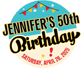 Jennifer's 50th Birthday logo