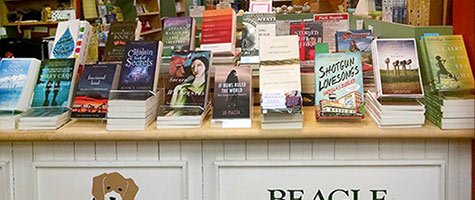 The books displayed