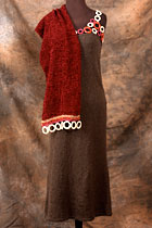 Dress with scarf