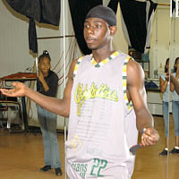 Young man teaching
