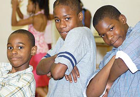 Three young men