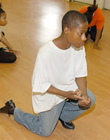 Dancers in training