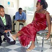 Does the glass slipper fit?